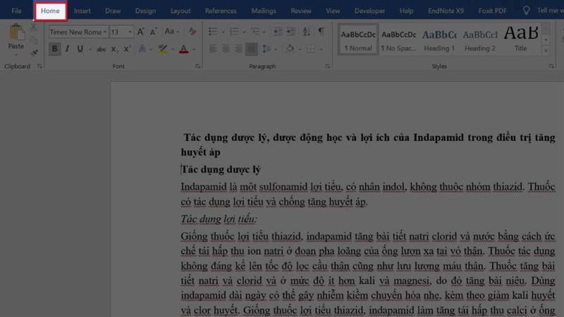 Cách đánh số thứ tự 1.1 1.2 trong Word