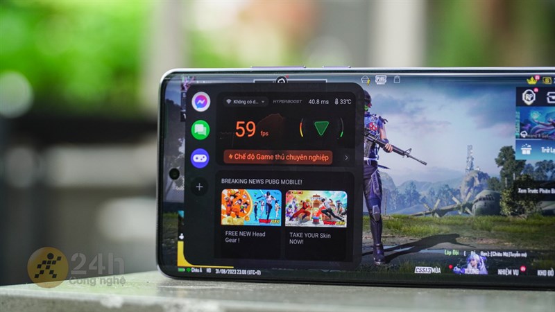 Mình đã kích hoạt tính năng HyperBoost để có được trải nghiệm chiến game đã nhất cùng OPPO Reno10 Pro+ 5G.