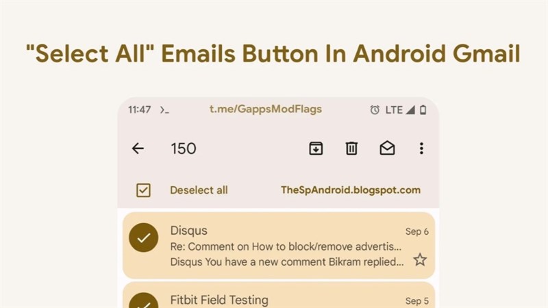 Ứng dụng Gmail trên Android sẽ sớm cho phép người dùng chọn nhiều email cùng một lúc Ứng dụng Gmail trên Android sẽ sớm cho phép người dùng chọn nhiều email cùng một lúc