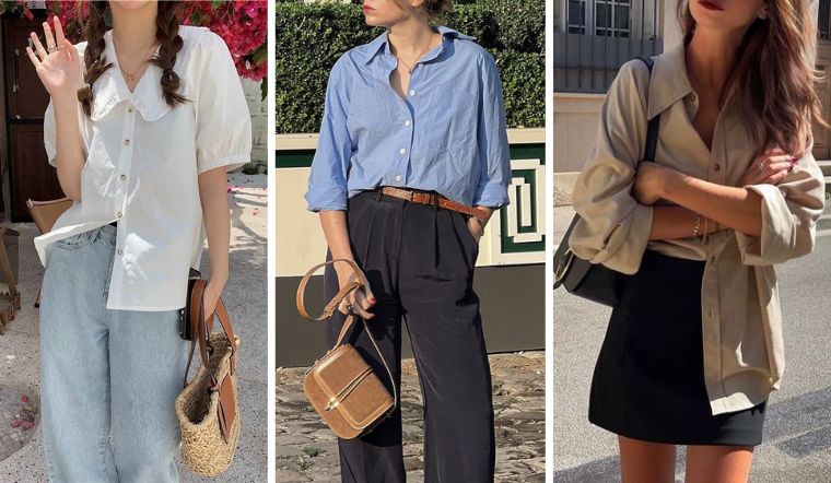 Lưu ngay bí quyết diện áo sơ mi đẹp như quý cô nước Pháp