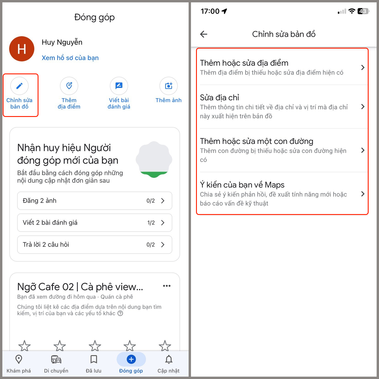 Cách tạo địa điểm trên Google Maps