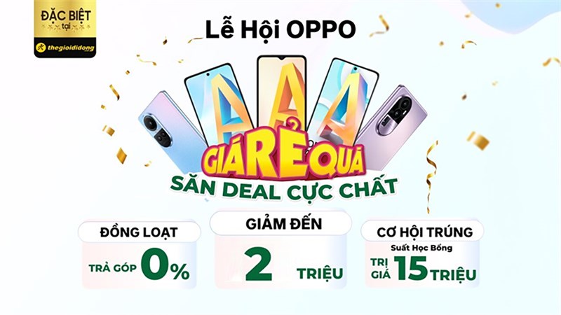 Sắm OPPO - Cơ hội trúng 50 sổ tiết kiệm, tổng trị giá lên đến 500 triệu đồng