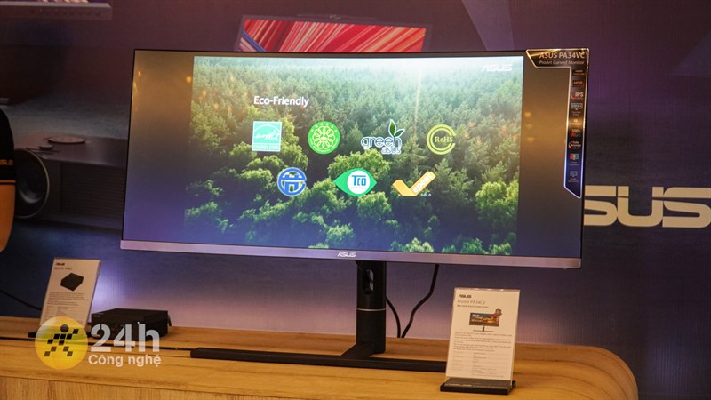 ASUS ProArt PA34VC là màn hình cong Ultrawide được hoàn thiện rất tốt