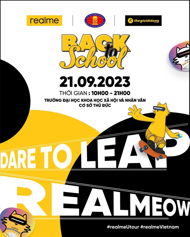 Đối với Trường Đại học Khoa học Xã hội và Nhân văn, sinh viên còn có cơ hội nhận học bổng và điện thoại realme