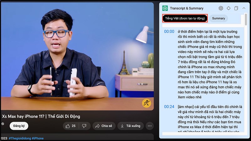 Cách tóm tắt nội dung video trên YouTube với ChatGPT