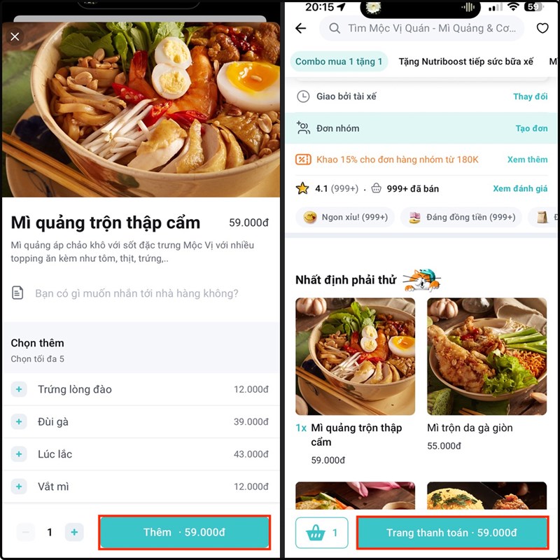 Cách thanh toán đơn hàng BAEMIN bằng Apple Pay