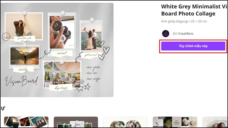 Cách tạo Vision Board bằng Canva