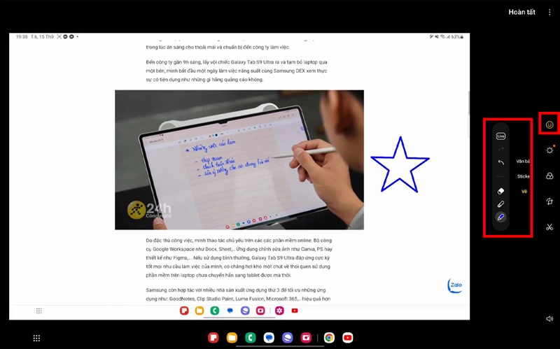 10 tính năng hay trên Galaxy Tab S9 Ultra