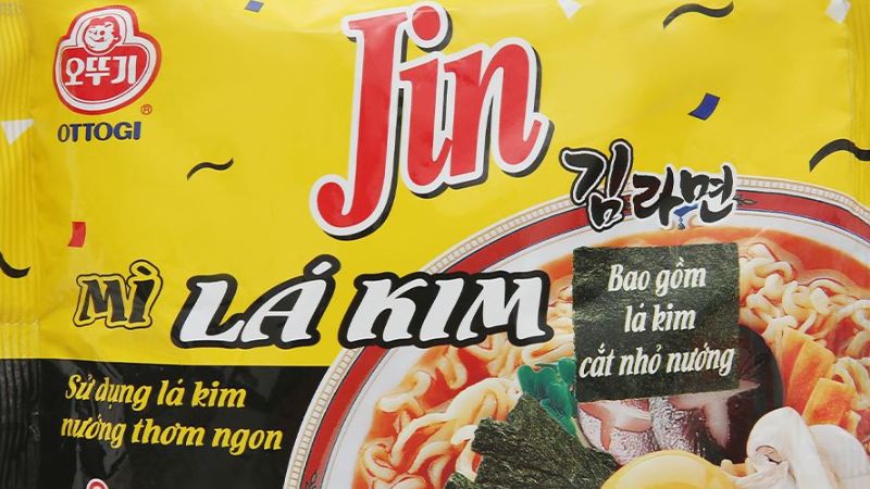 Mì lá kim Jin Ottogi gói 122g