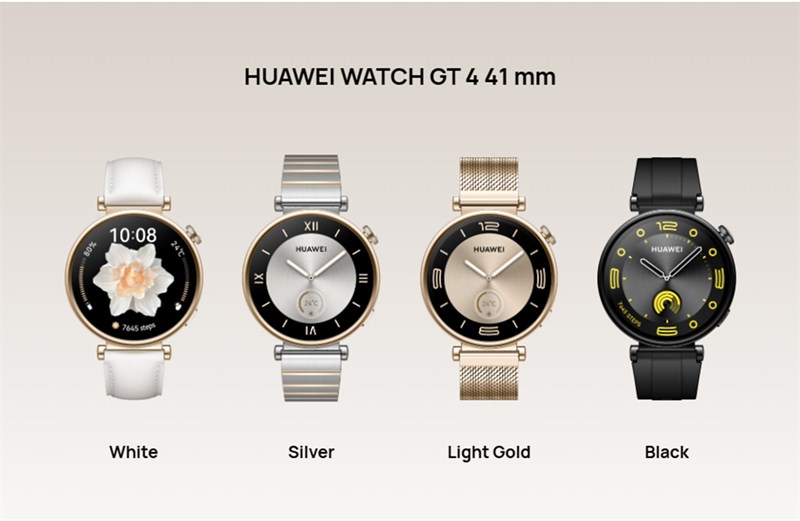 Huawei Watch GT 4 phiên bản 41 mm có thết kế khác biệt so với phiên bản 46 mm