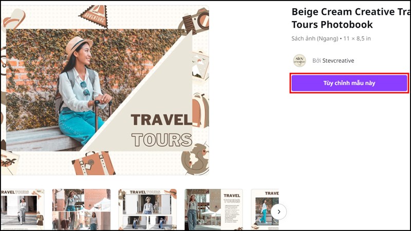 Cách tạo Photobook trên Canva