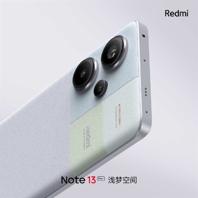 Poster cho thấy mặt lưng của Redmi Note 13 Pro Plus