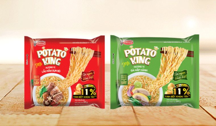 Thử ngay 2 hương vị mì khoai tây Potato King dai ngon, đầy khác biệt