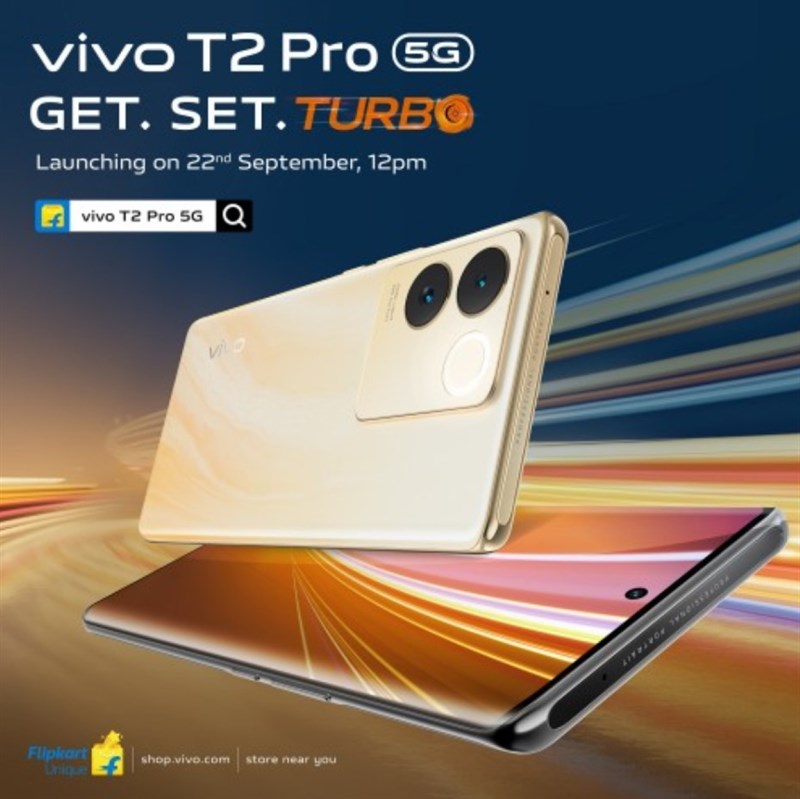Thiết kế của Vivo T2 Pro 5G cũng đã được xác nhận trước thềm ra mắt