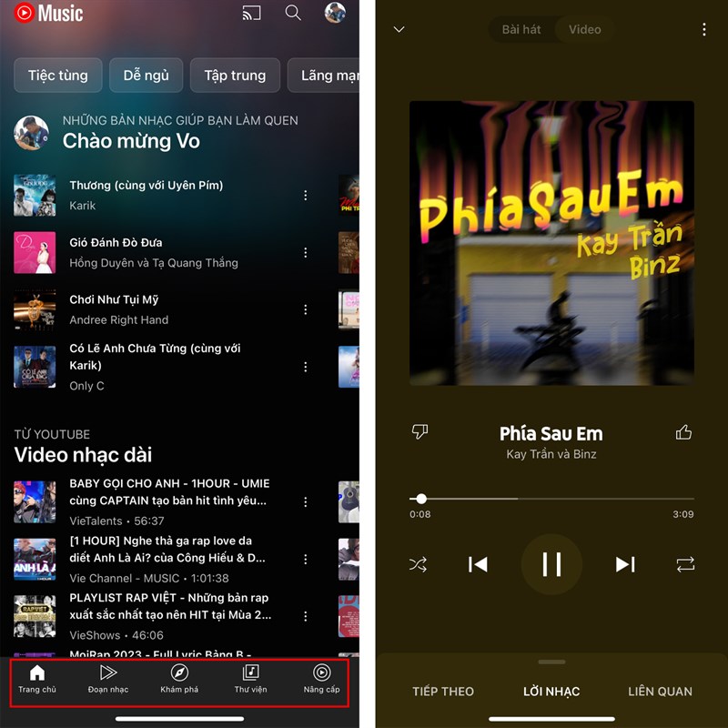 Cách hiển thị lời bài hát trên YouTube Music