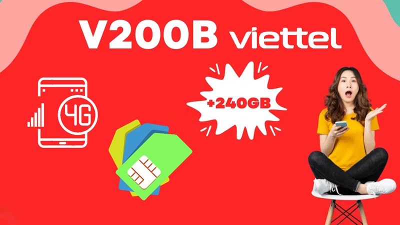 Cách đăng ký gói V200B Viettel