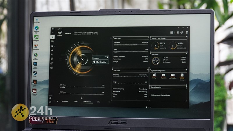 ASUS TUF Gaming F17 FX706HF sở hữu thông số cấu hình ấn tượng với chip Intel Core i5 Gen 11th, card RTX 2050.