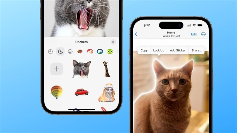 Stickers Drawer chứa tất cả các stickers