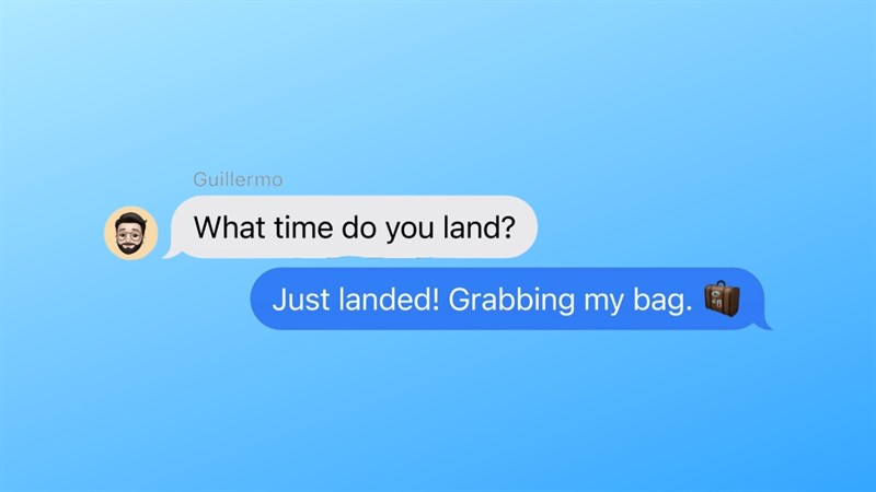 Trả lời nhanh trong iMessage