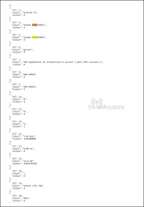 Danh sách Geekbench tiết lộ số model của Redmi Note 13 Pro