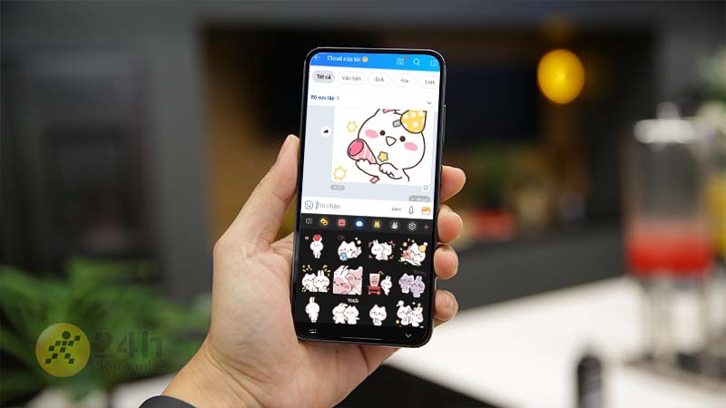 Cách bật gift emoji trên Android