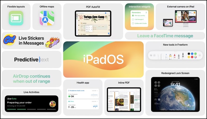 Các tính năng mới trên iPadOS 17