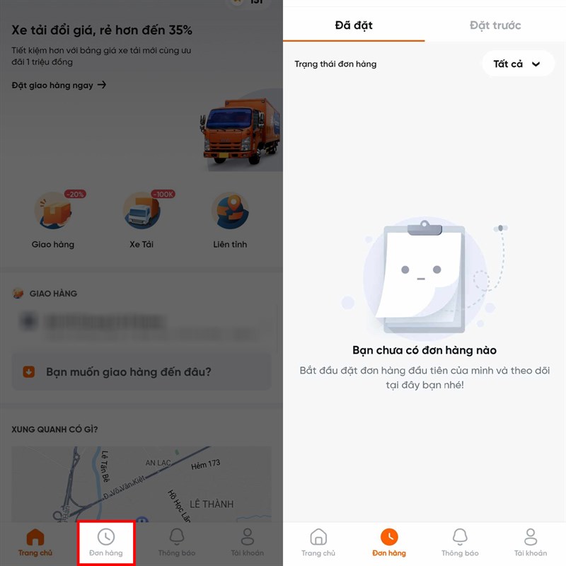 Hướng dẫn cách tra cứu đơn hàng Ahamove