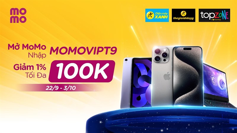 CTKM GIẢM GIÁ 1% TỐI ĐA 100K KHI THANH TOÁN MOMO TRÊN WEBSITE TGDĐ/ĐMX/TOPZONE CTKM GIẢM GIÁ 1% TỐI ĐA 100K KHI THANH TOÁN MOMO TRÊN WEBSITE TGDĐ/ĐMX/TOPZONE