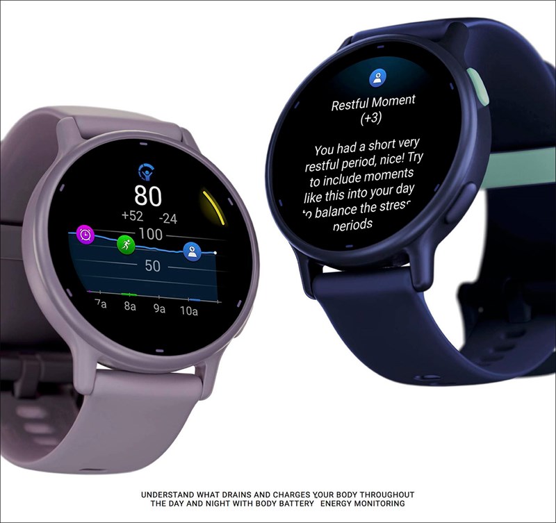 Tính năng theo dõi năng lượng cơ thể cũng có mặt trên Garmin Vivoactive 5 