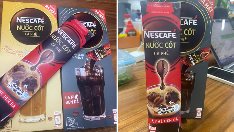 Nescafé nước cốt cà phê vị đen đá