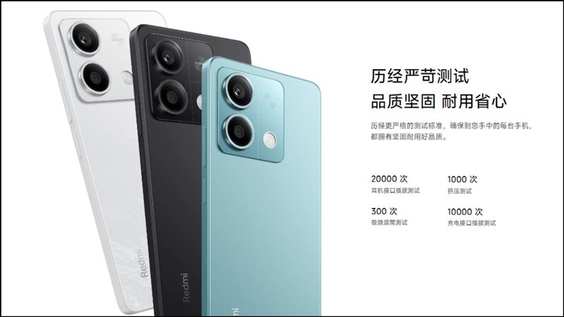 Mặt lưng của Redmi Note 13 có thiết kế đẹp mắt và thanh lịch