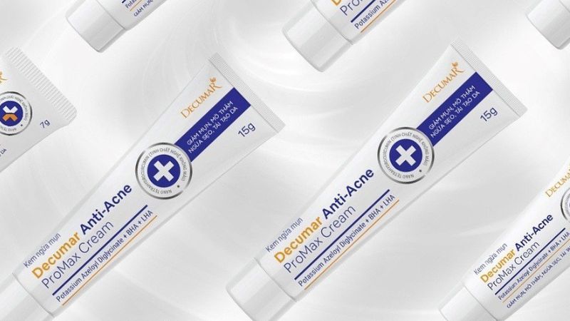 Thành phần của kem trị mụn Decumar Promax Anti-Acne Cream