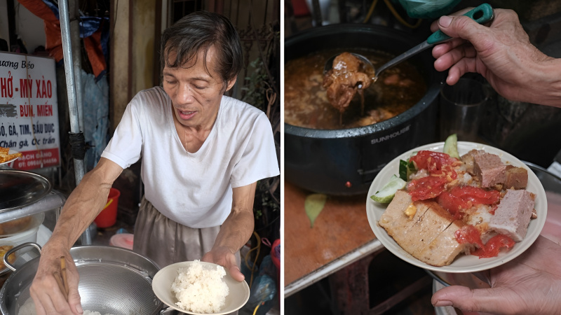 Thưởng thức xôi thịt má đào nổi tiếng Hà Nội, mỗi ngày chỉ phục vụ 20 phần