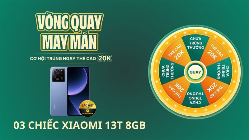 Chơi ngay minigame này để có cơ hội trúng đến 3 chiếc Xiaomi 13T Chơi ngay minigame này để có cơ hội trúng đến 3 chiếc Xiaomi 13T