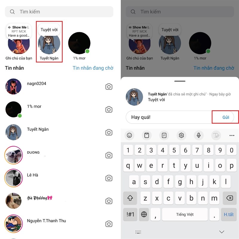 Cách sử dụng tính năng ghi chú trên Instagram 