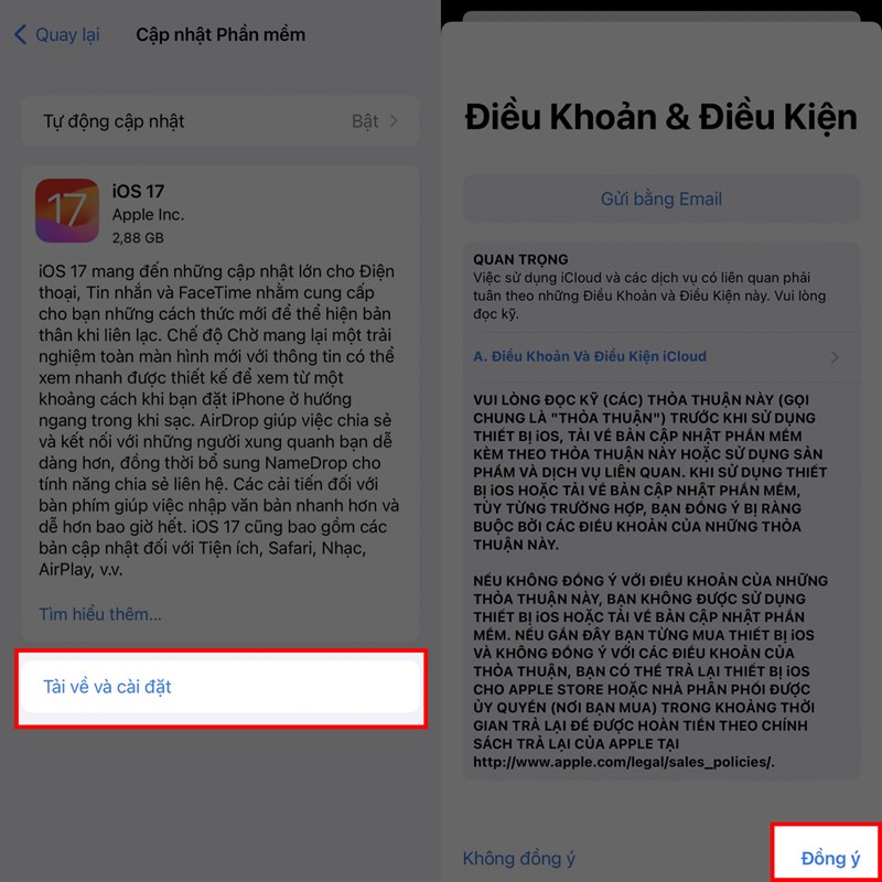 Cách cập nhật iOS 17 cho iPhone 13 Pro Max