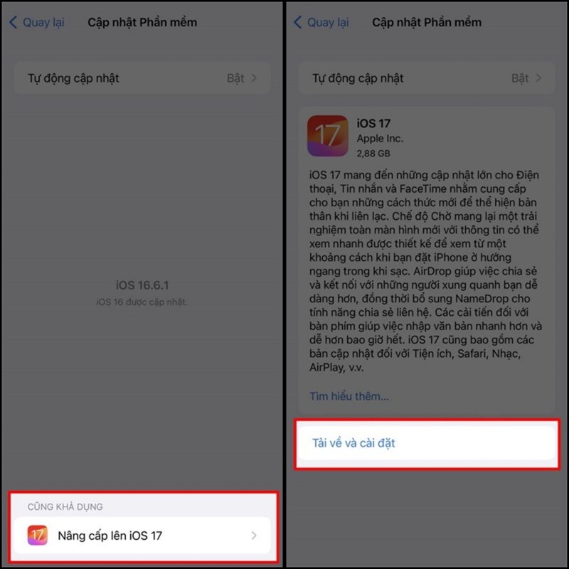 Cách cập nhật iOS 17 cho XS Max Cách cập nhật iOS 17 cho XS Max