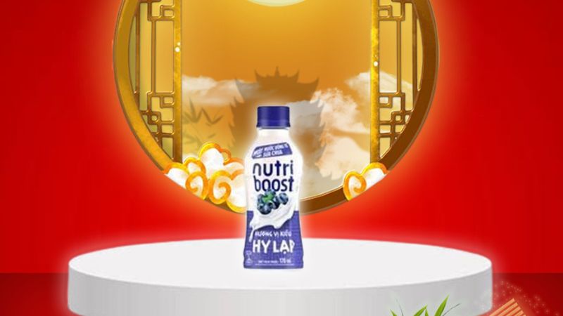 Thức uống từ sữa chua Nutriboost hương việt quất