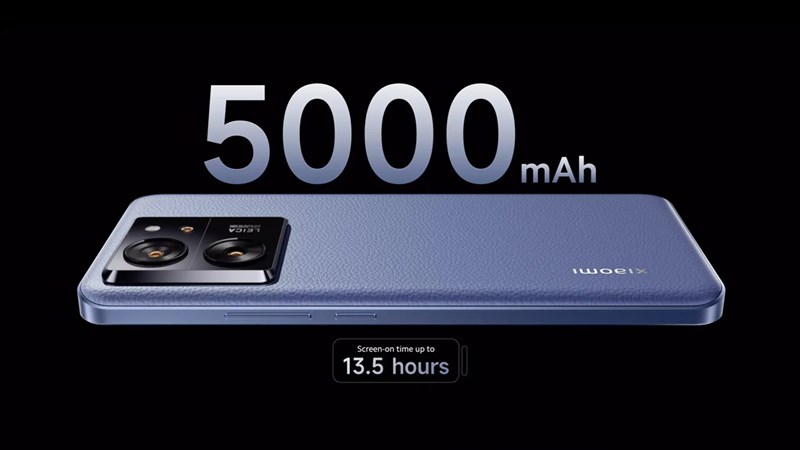 Xiaomi 13T được trang bị pin 5.000 mAh và sạc nhanh 67 W Xiaomi 13T được trang bị pin 5.000 mAh và sạc nhanh 67 W