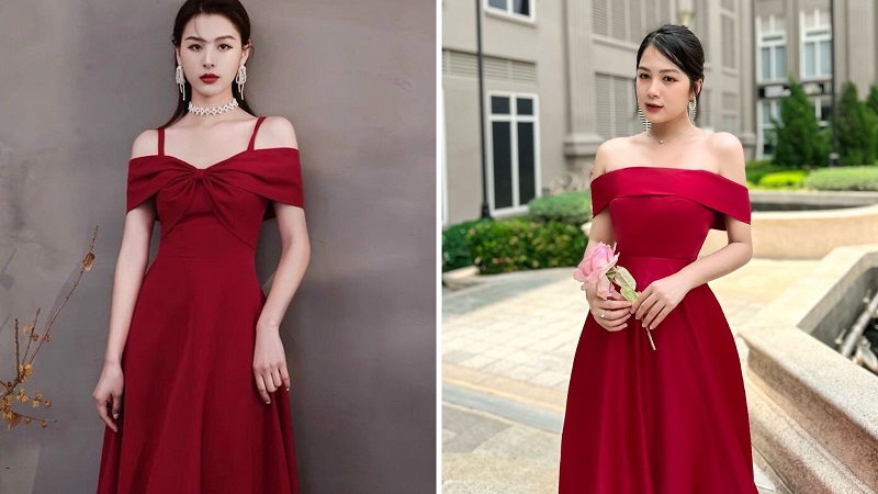 9 mẫu váy đỏ xinh ngất lại chẳng kén dáng, chị em tia gấp để Tết này diện |  Tin tức Online