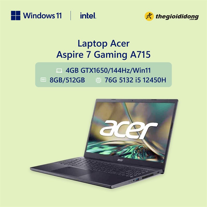 Xử lý hiệu quả mọi tác vụ học tập, chơi game với laptop Acer Aspire 7