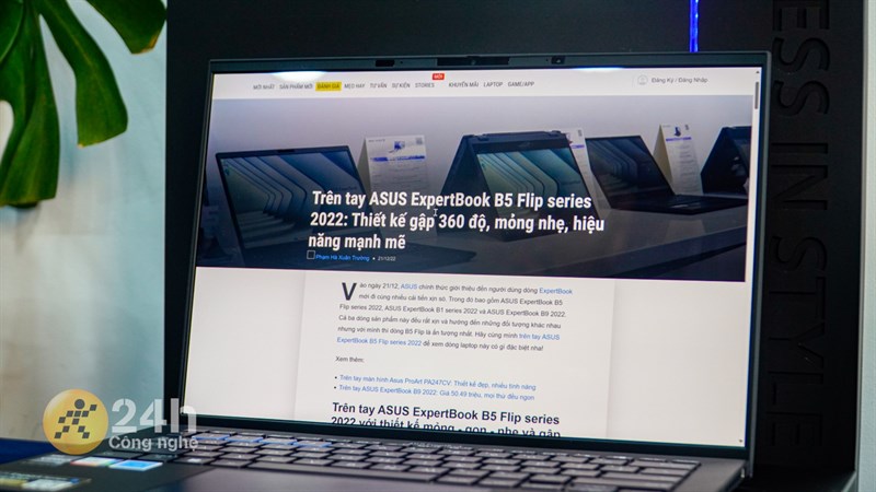Với Intel Core i7-1335U thì ASUS ExpertBook B9 OLED 2023 có thể đáp ứng tốt mọi nhu cầu sử dụng của người dùng