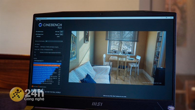 MSI Bravo 15 B7ED cho ra điểm hiệu năng ấn tượng