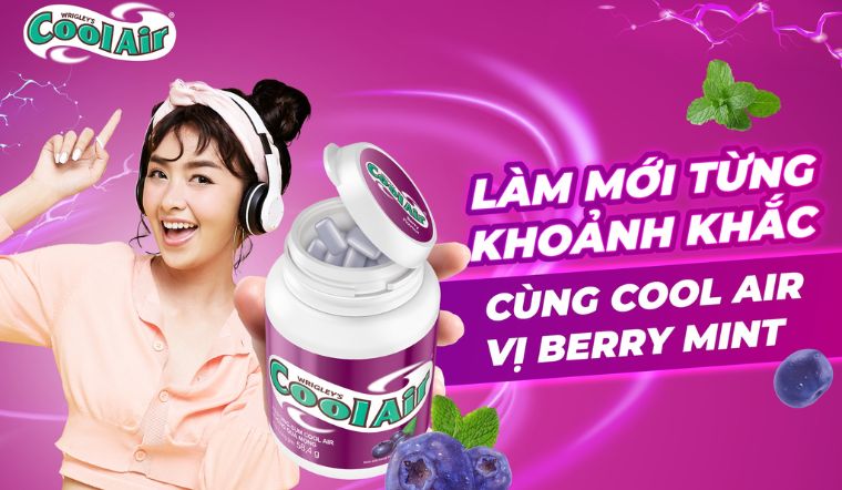 Cool Air giới thiệu "Berry Mint" - Vị quả mọng mới