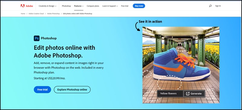 Photoshop phiên bản web sẽ được tích hợp hai công cụ Generative Fill và Generative Expand Photoshop phiên bản web sẽ được tích hợp hai công cụ Generative Fill và Generative Expand