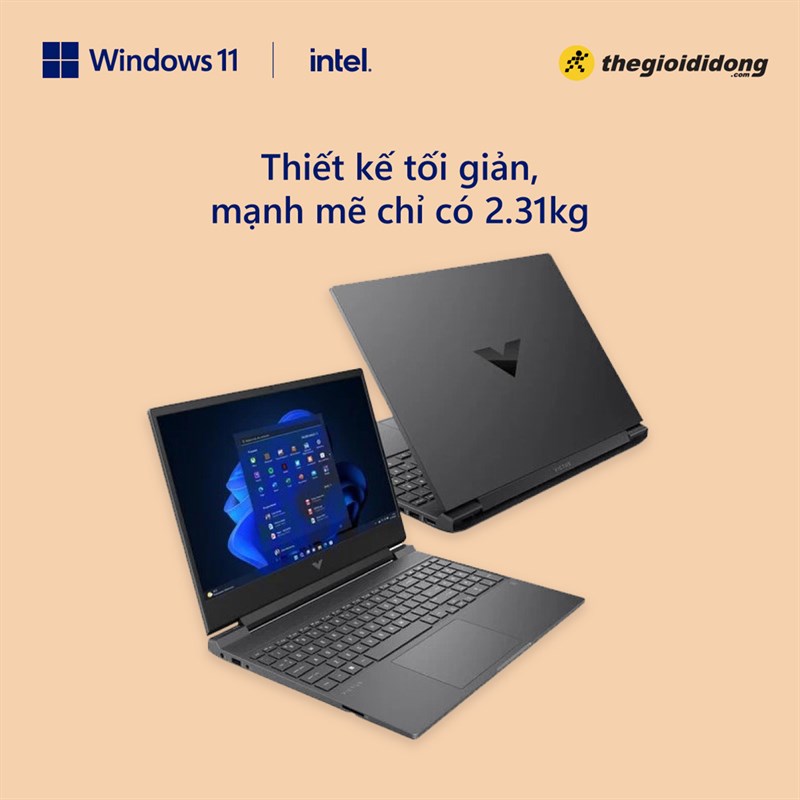 Laptop HP Gaming Victus 15 được trang bị Core i5 thế hệ thứ 12