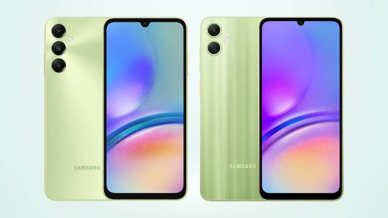 Ngoại hình Samsung Galaxy A05s (trái) và Galaxy A05 (phải)