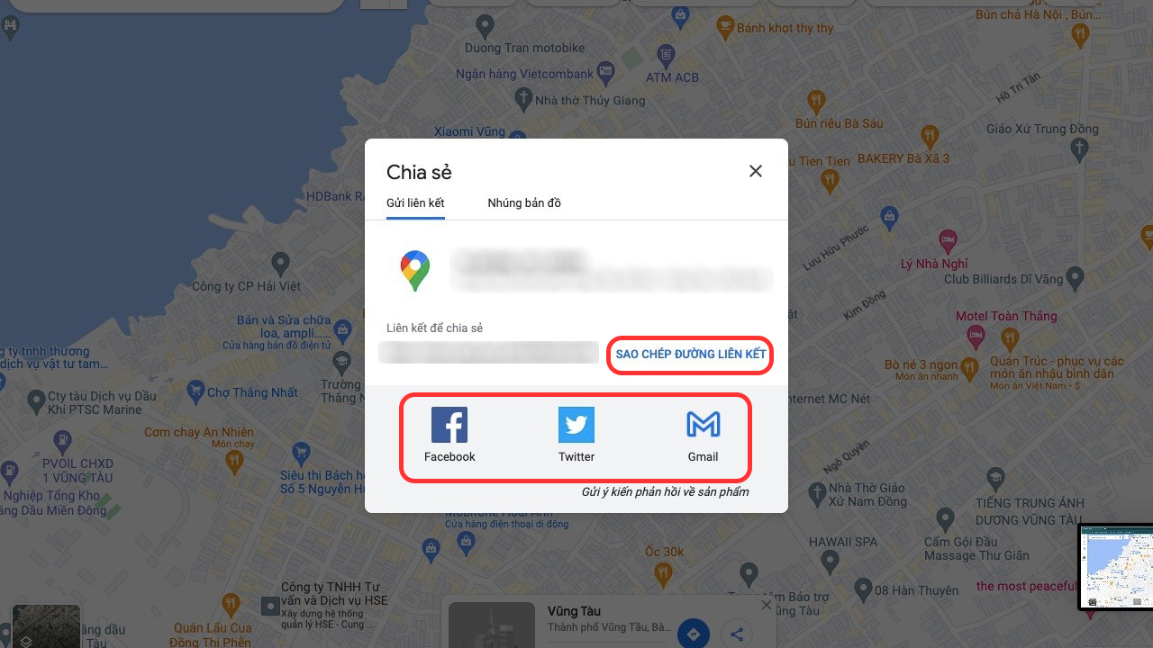 Cách chia sẻ vị trí trên Google Maps