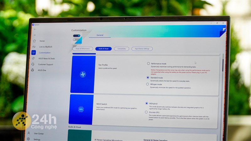Để chấm điểm hiệu năng ASUS Vivobook Pro 16 OLED hiệu quả hơn mình đã đặt ở hiệu năng cao nhất qua ứng dụng MyASUS Để chấm điểm hiệu năng ASUS Vivobook Pro 16 OLED hiệu quả hơn mình đã đặt ở hiệu năng cao nhất qua ứng dụng MyASUS