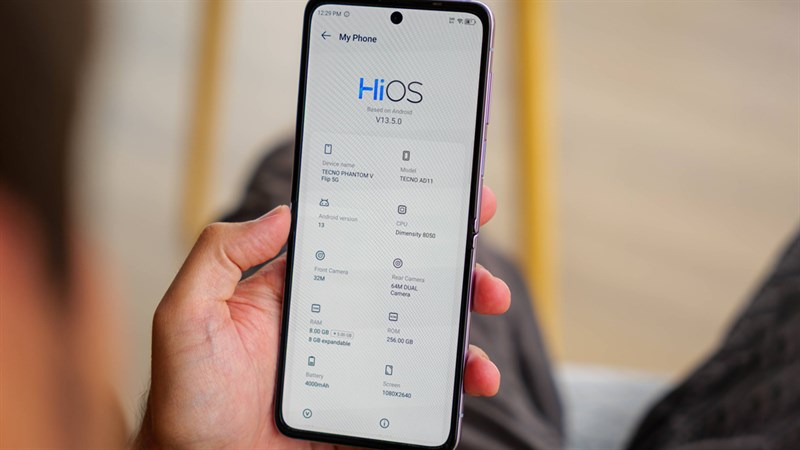 Tecno Phantom V Flip sở hữu thông số cấu hình ấn tượng Tecno Phantom V Flip sở hữu thông số cấu hình ấn tượng